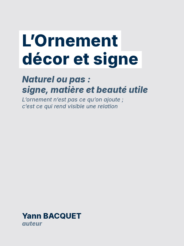 Couverture — L'Ornement (AD4-009)