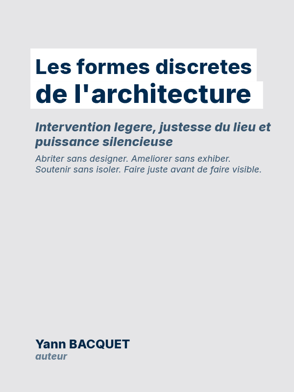 Couverture — Les formes discrètes de l'architecture (AD4-018)
