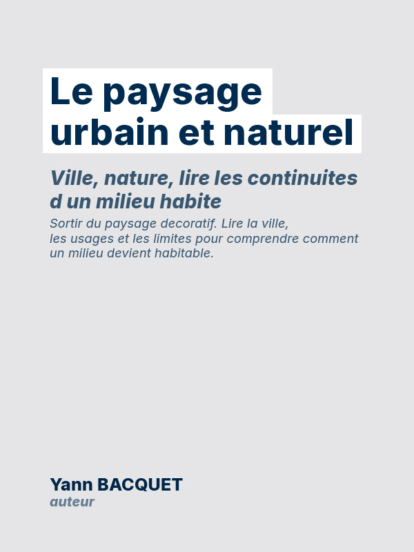Couverture — Le paysage urbain et naturel (AD4-021)
