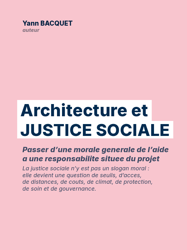 Couverture — Architecture et justice sociale (ED-003)